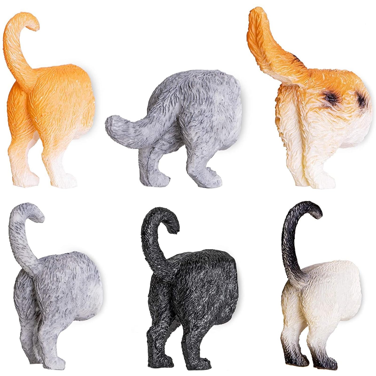 Imán Juvale gato-trasero coloridos ideal para sujetar notas en la nevera