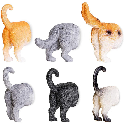 Imán Juvale gato-trasero coloridos ideal para sujetar notas en la nevera
