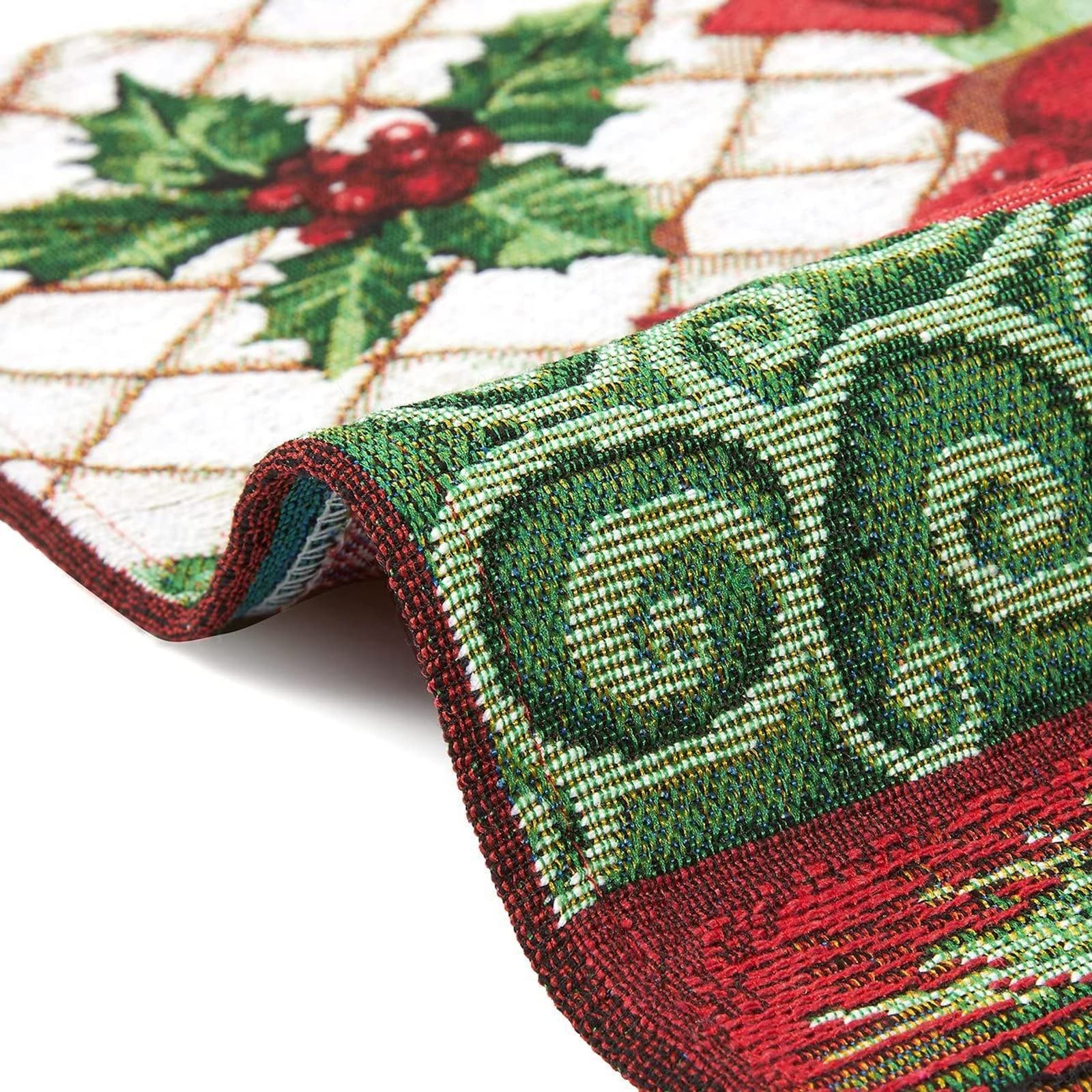 Manteles Juvale con poinsettia para uso interior y exterior, estilo festivo