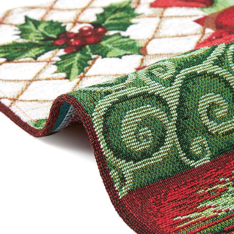 Manteles Juvale con poinsettia para uso interior y exterior, estilo festivo