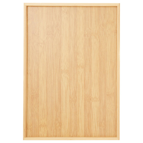 Juvale organizador de cubiertos para escritorio y cocina en bambú marrón.