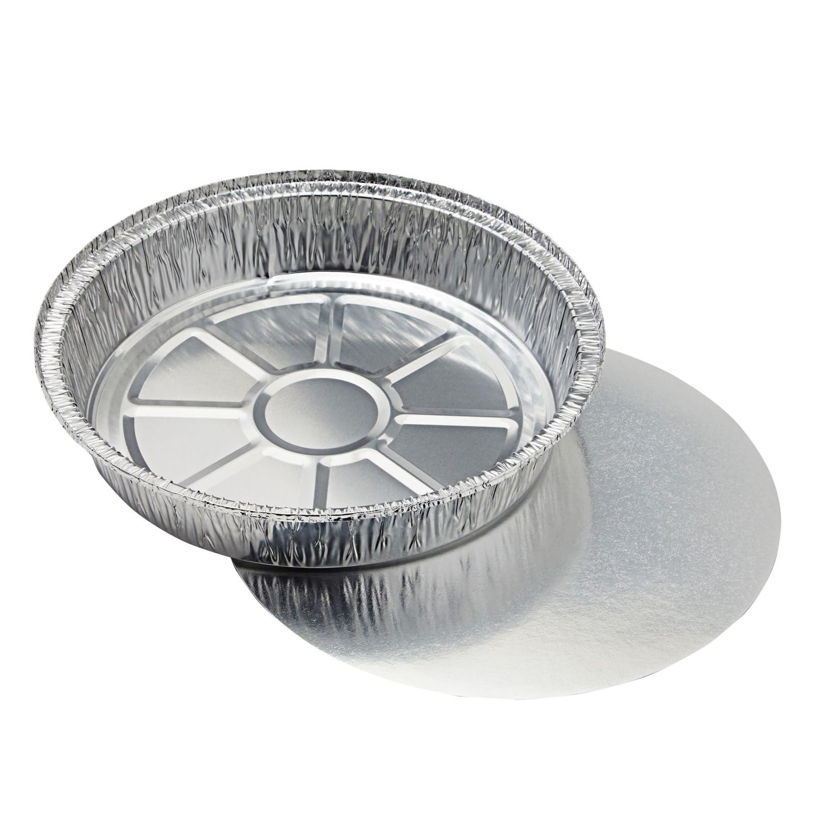 Juvale pan aluminio de 9 pulgadas para presentaciones elegantes en mesa.