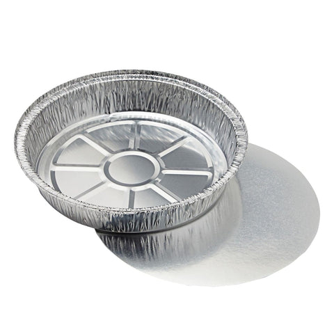 Juvale pan aluminio de 9 pulgadas para presentaciones elegantes en mesa.