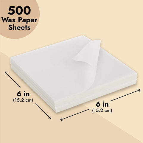 Juvale papel encerado sándwich 6x6: envoltorio limpio para bocadillos.
