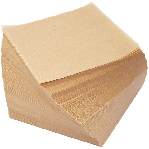 Juvale papel para cajas de porciones mini 4x4 marrón, uso versátil.
