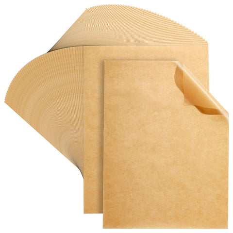 Juvale papel pergamino marrón 12x16 evita que se pegue y facilita recogida