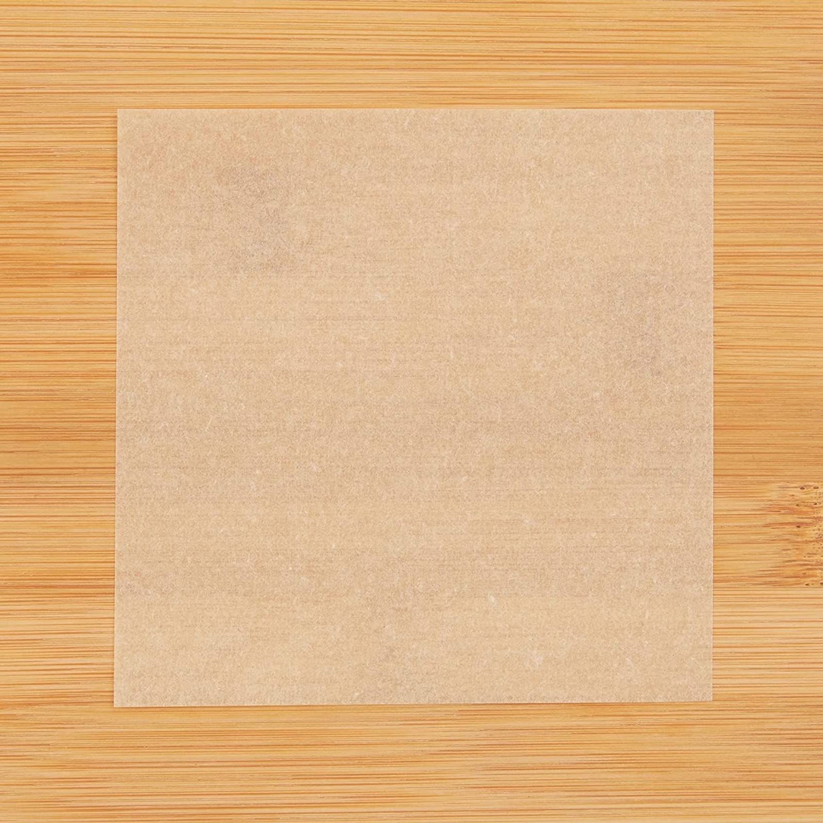 Juvale papel pergamino para galletas 4x4 marrón facilita desmoldado.