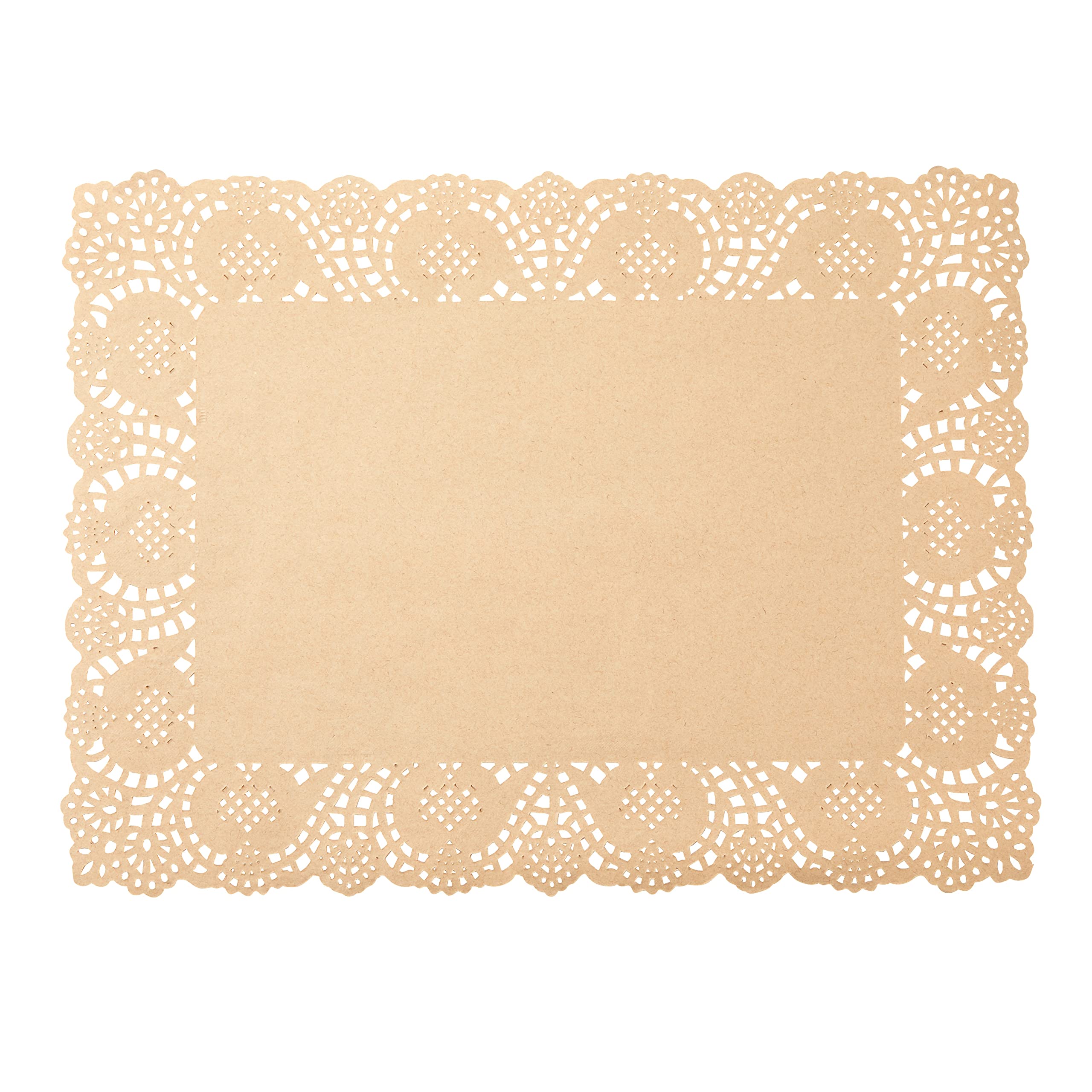 Juvale paquete de 100 manteles desechables de papel marrón.
