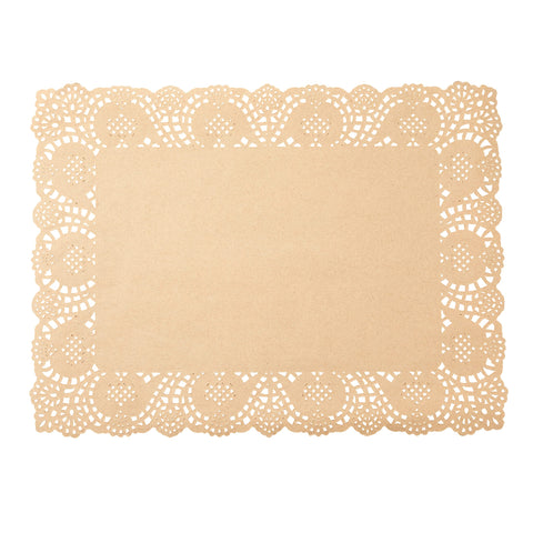Juvale paquete de 100 manteles desechables de papel marrón.