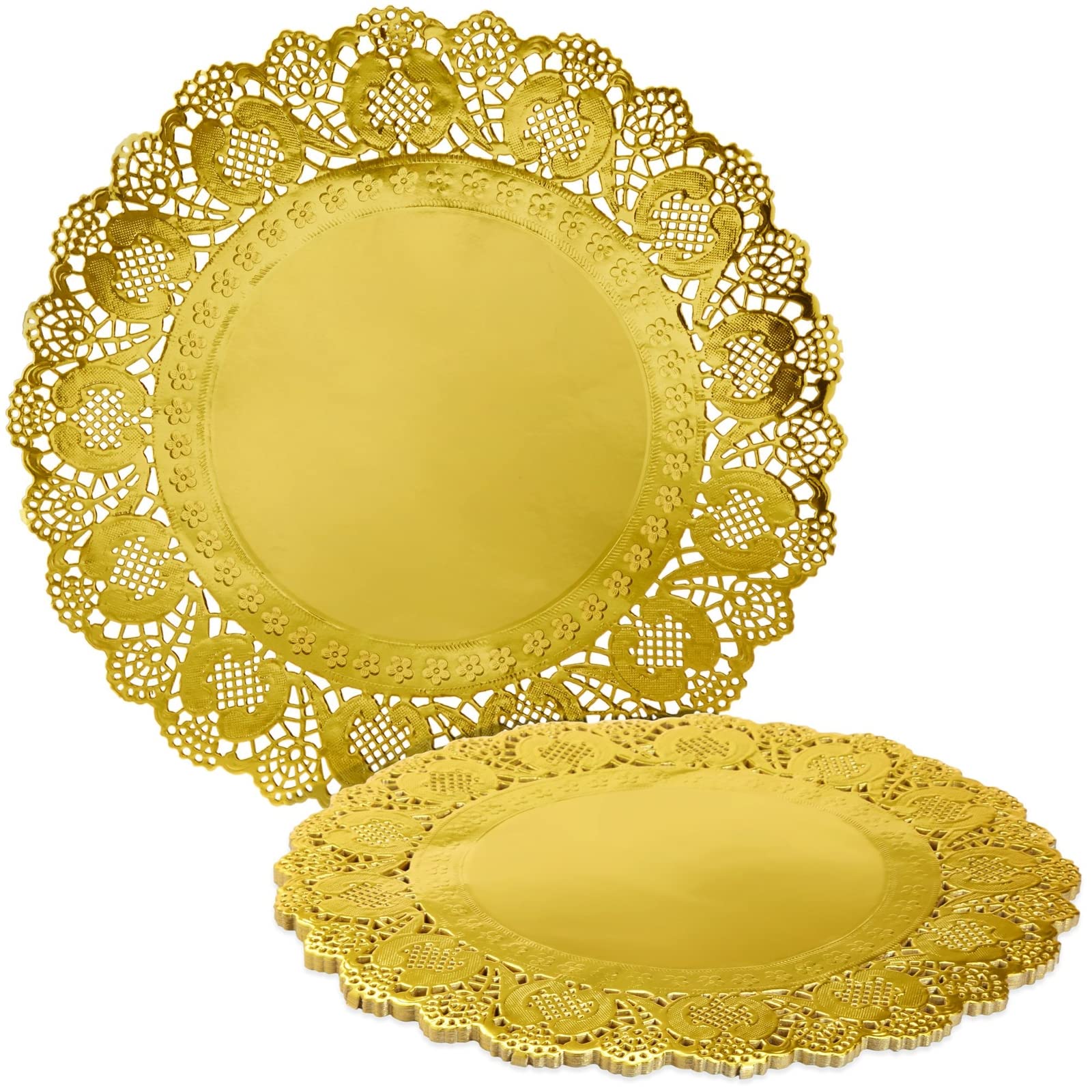 Juvale plato cargador dorado lace redondo de 12 pulgadas añade elegancia al centro de mesa