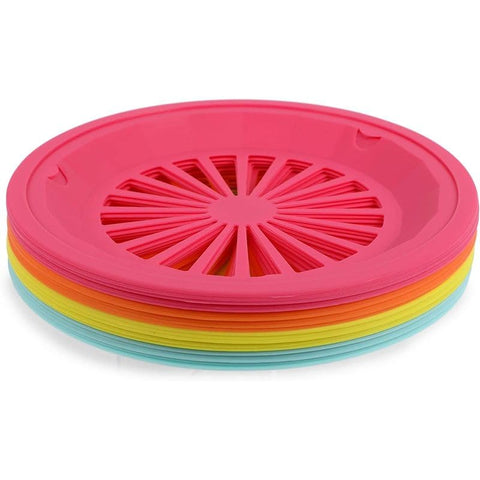 Juvale portaplato duradero de 10 pulgadas para fiestas al aire libre.