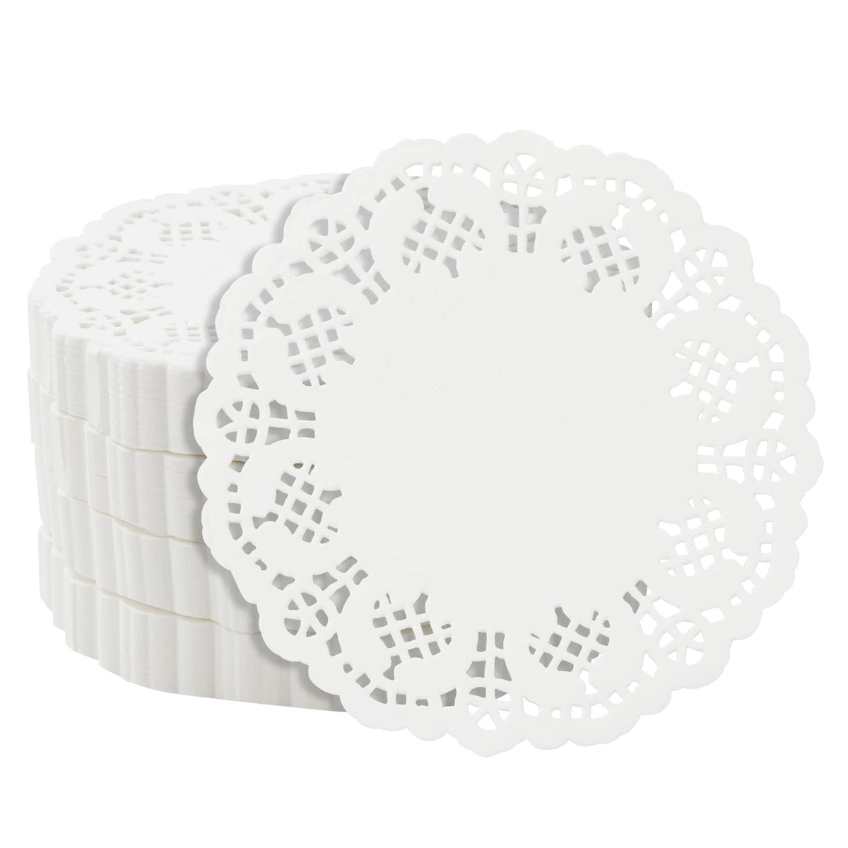 Juvale: servilletas de papel con encaje 4 pulgadas para postres elegantes