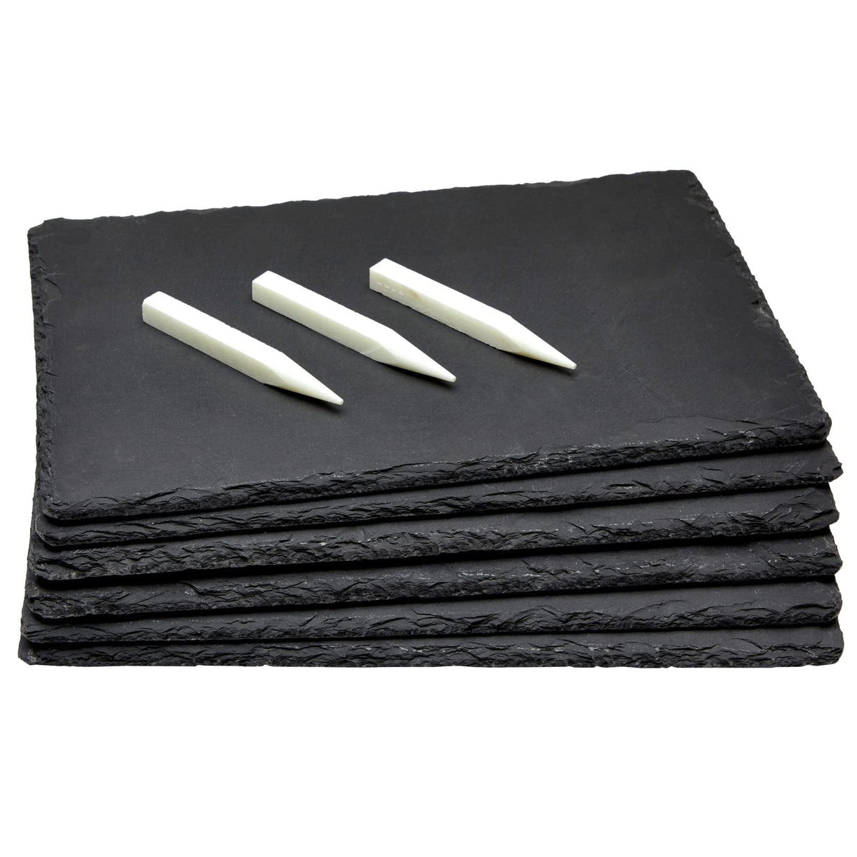 Tableros Juvale mini charcutería en pizarra negra para degustación de quesos.