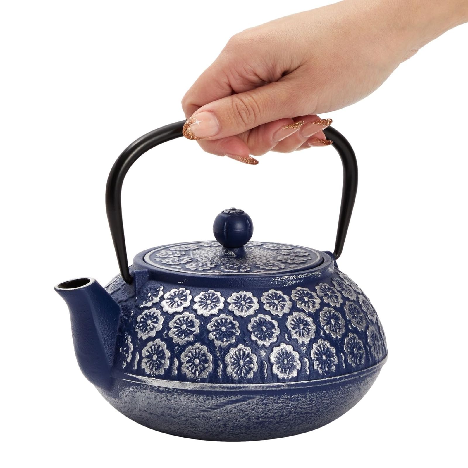 Tetera Juvale con asa plegable para manejo cómodo