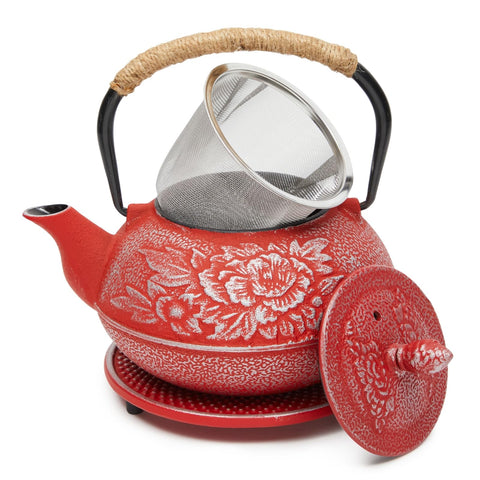 Tetera japonesa de Juvale con infusor removible para té de hojas sueltas.