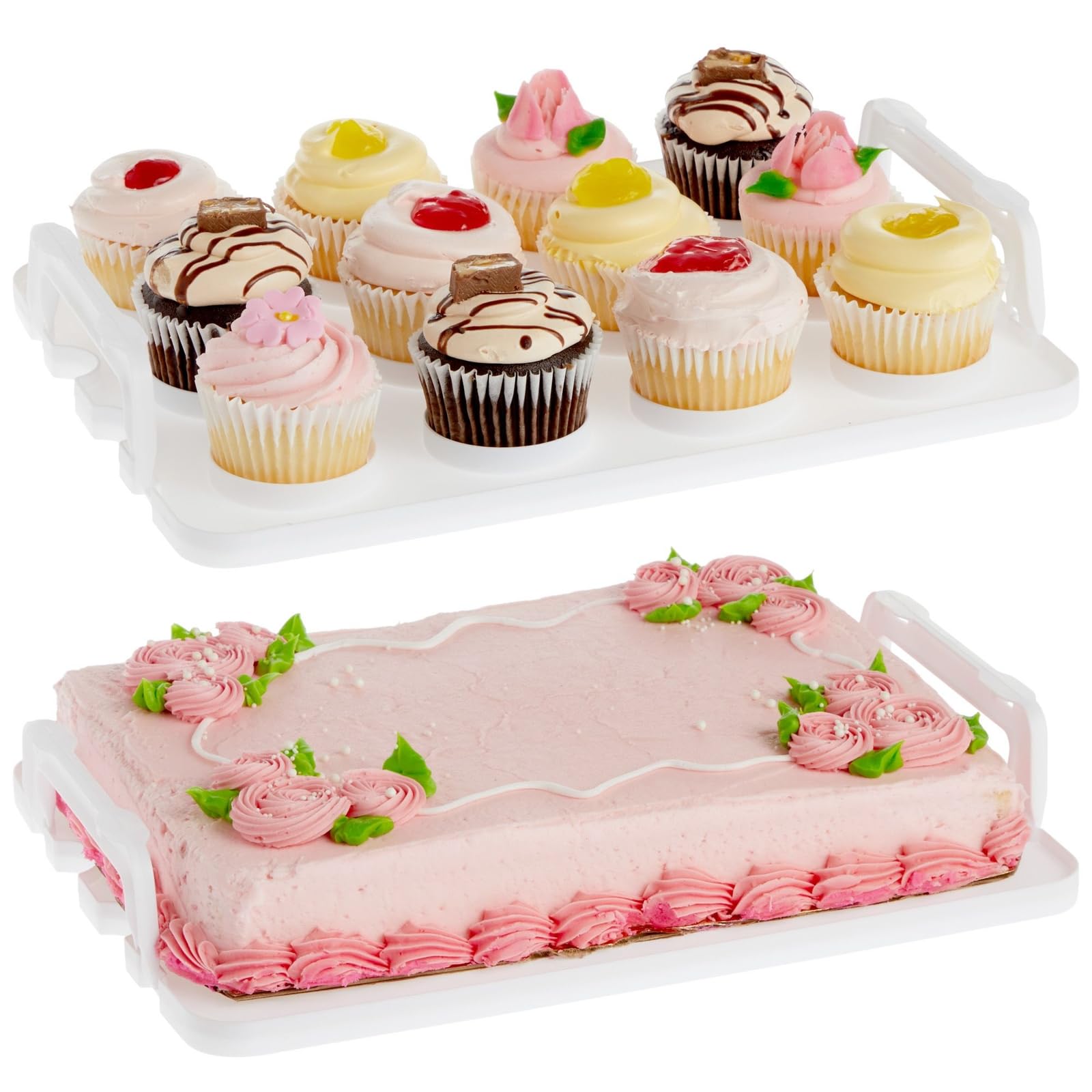 Transporte de postres seguro con Juvale, ideal para familia y escuela.