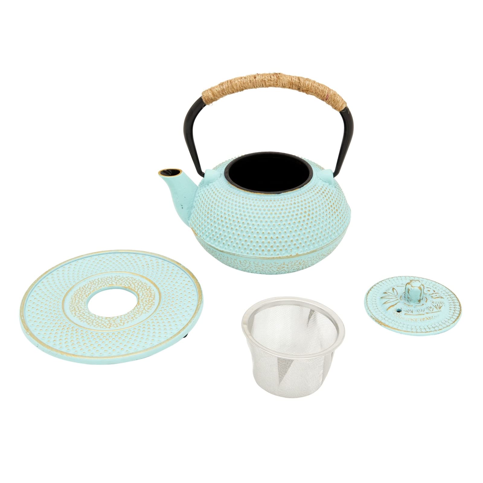 Juvale trívit metálico incluido para la tetera sobre la mesa