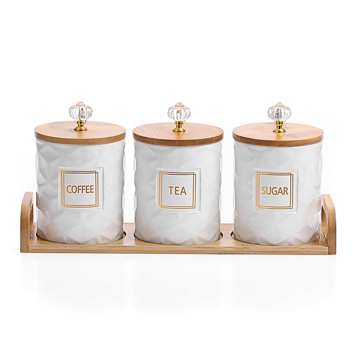 JUXYES conjunto ceramicas: jarras para azucar, te y cafe, organizacion elegante