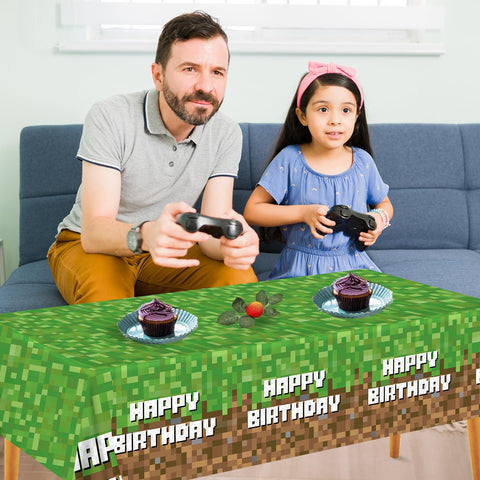 Mantel para fiestas de videojuegos JVORFDG, ideal para competencias y reuniones.