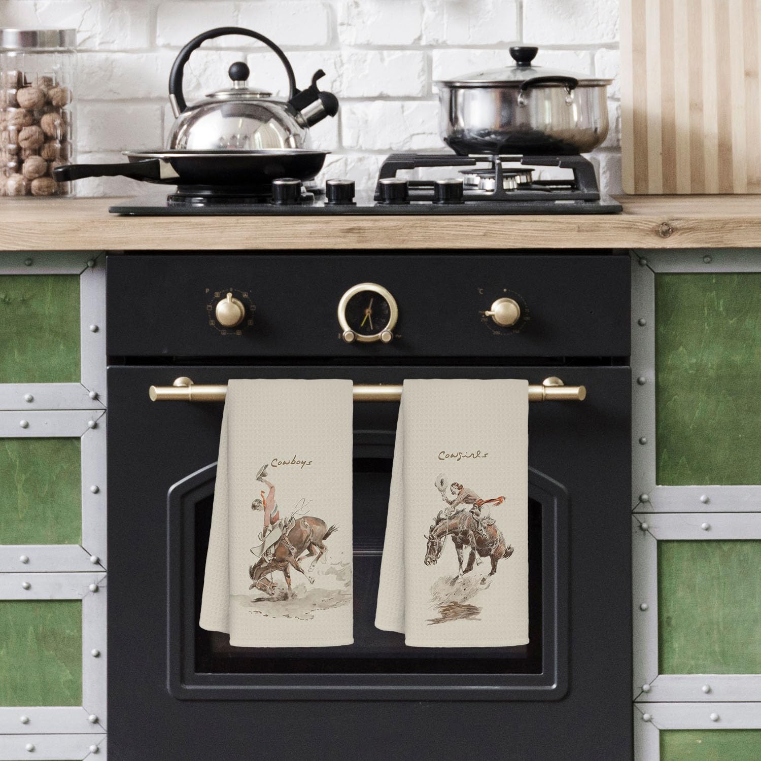 Toallas western 24x16 Jvpke, tamaño práctico para baño y cocina