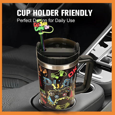 Diseño ergonómico del vaso jvycjlu gamer para un agarre cómodo.
