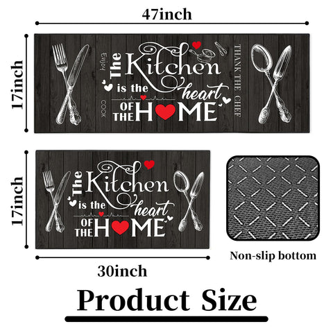 Alfombra JWXCBIM cocina con textura absorbente para salpicaduras.