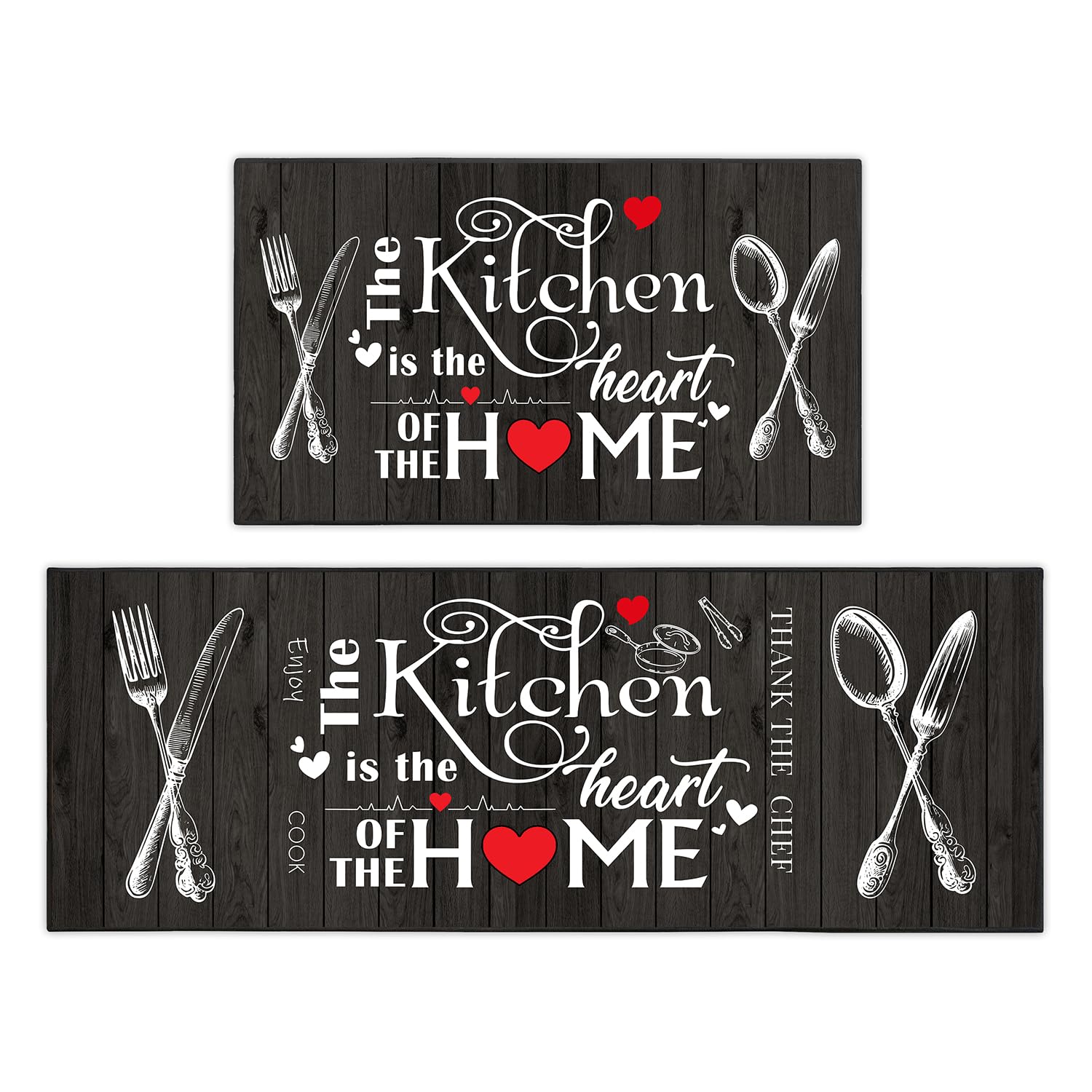 JWXCBIM alfombra cocina con diseño rustico blanco y negro para interiores.