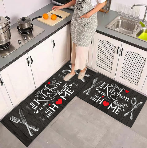 JWXCBIM alfombra cocina con respaldo antideslizante protege el suelo.
