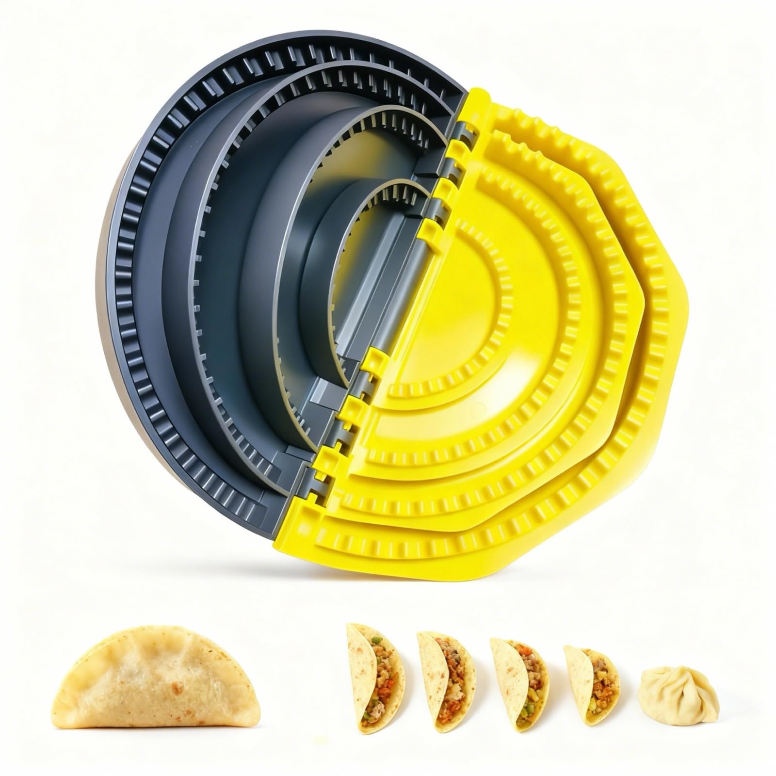 Sellador de tortillas JXGZCAN con anillos 4/6/8/10 para burritos y tortillas