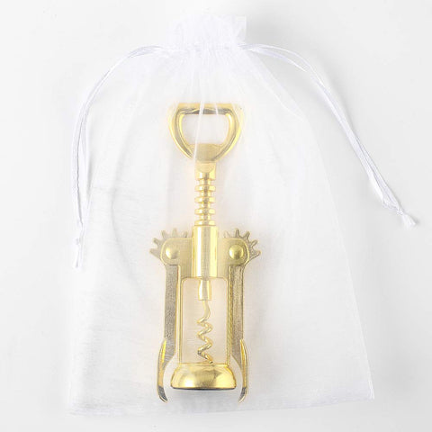 Destapador de vino dorado JXS con alas ergonómicas para control cómodo