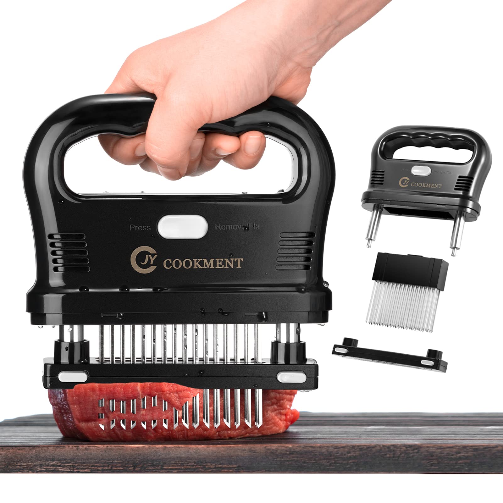 Ablandador JY COOKMENT con 48 puntas para terneza de la carne