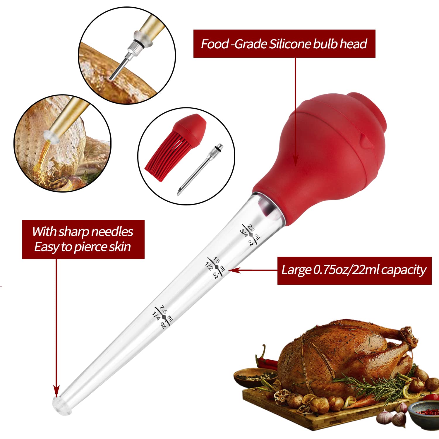Bulbo de silicona desmontable de JY COOKMENT resistente al calor