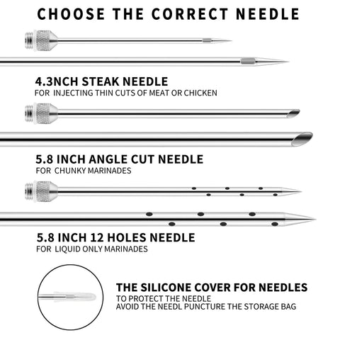 Instrucciones en papel para usar el inyector.