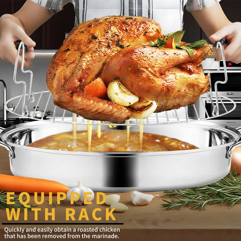 Rack de asado elevado incluido en la bandeja JY COOKMENT
