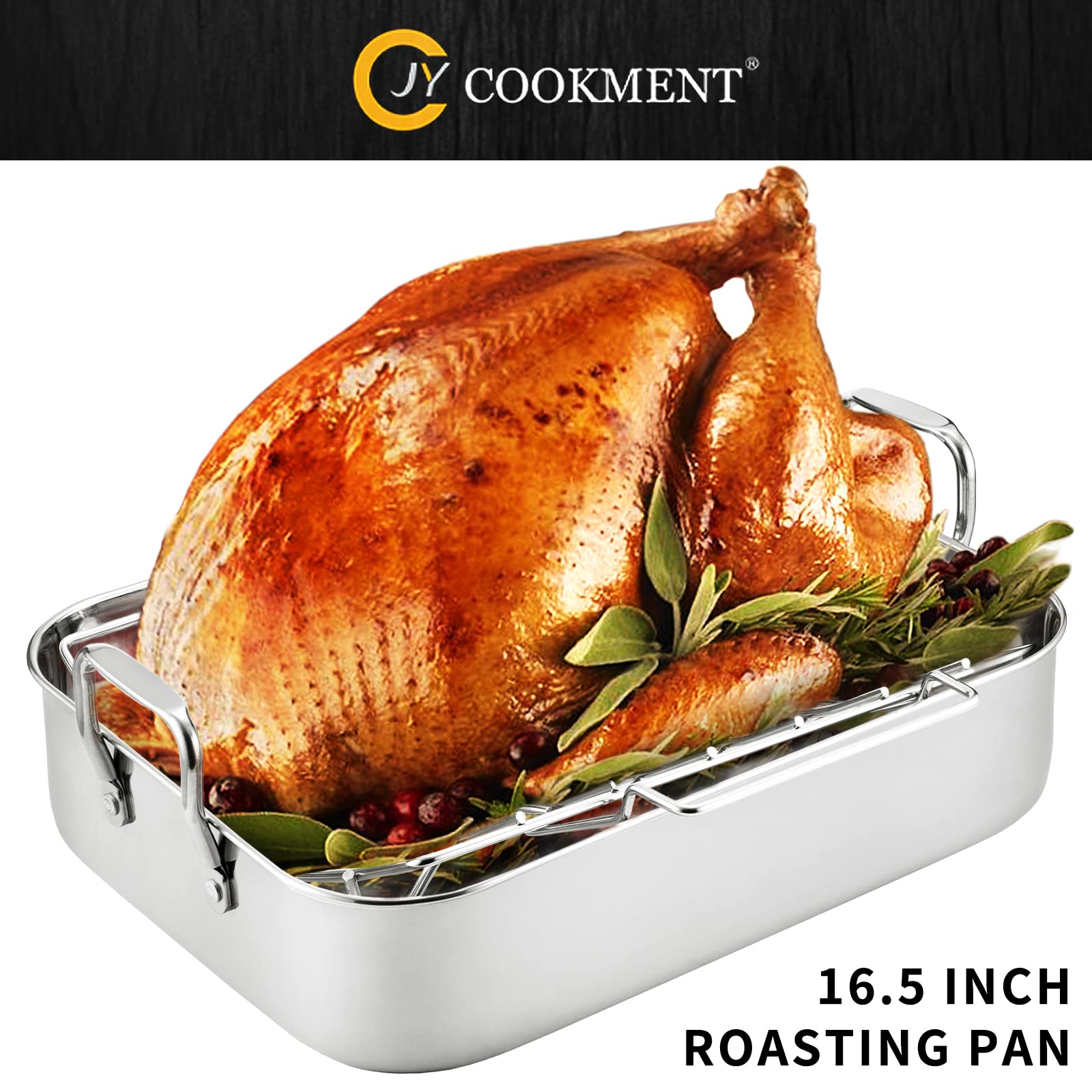 Rejilla para pavo JY COOKMENT que eleva la carne para cocción uniforme