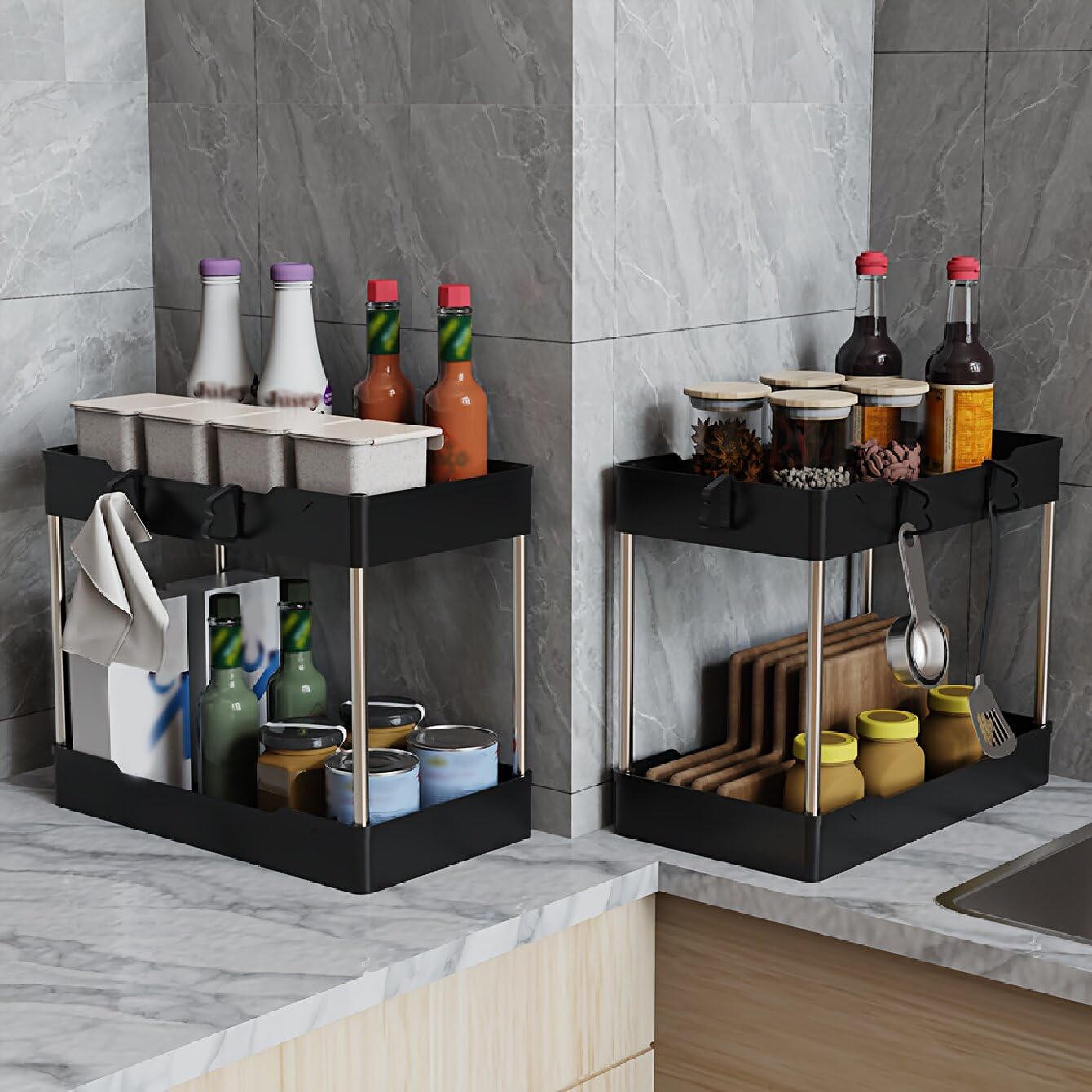 JYSMYWS ideal para la cocina, mejora organización de gabinetes y especias.
