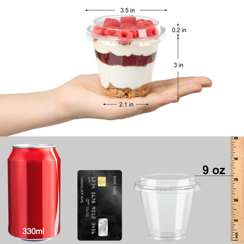 Yogur parfait Jycnolm con tapa transparente para conservar frescura.