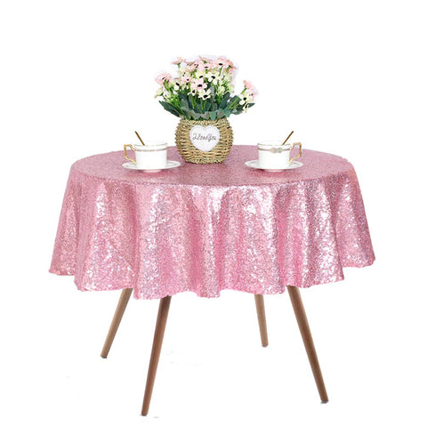 Mantel rosa de lentejuelas JYFLZQ para boda, añade glamour elegante a la recepción