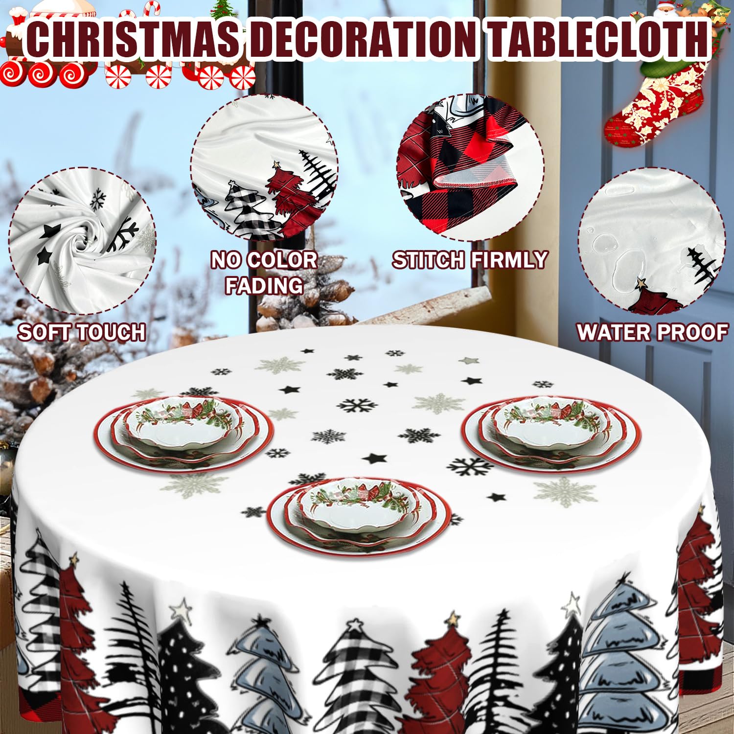 Mantel JYKCUL impermeable que protege la mesa ante derrames.