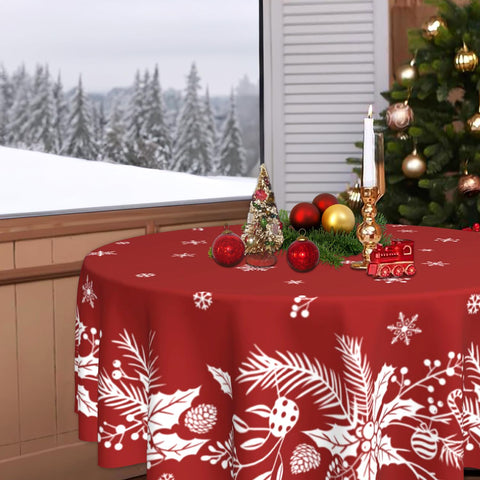 Mantel poliéster suave de JYKCUL, ideal para cenas festivas con tacto agradable