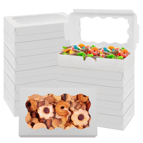 Cajas Jyongmer galletas con ventana clara para presentación atractiva.