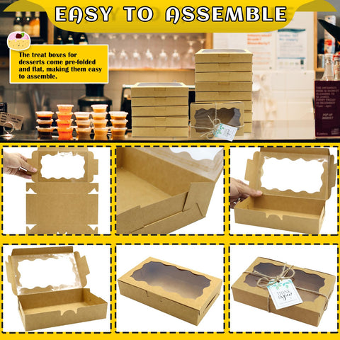 Ventana de PVC Jyongmer: visibilidad atractiva de dulces y pasteles.