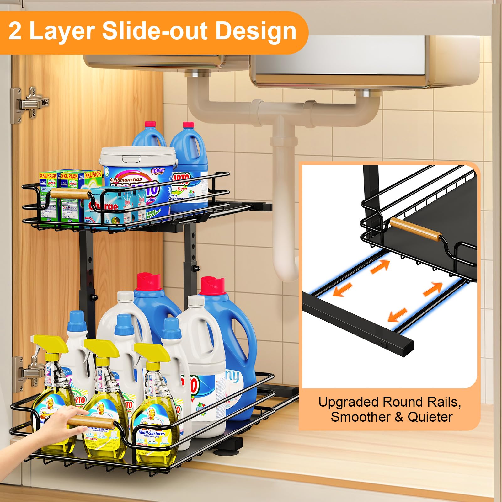 Almacenamiento flexible JYPS para objetos altos y voluminosos