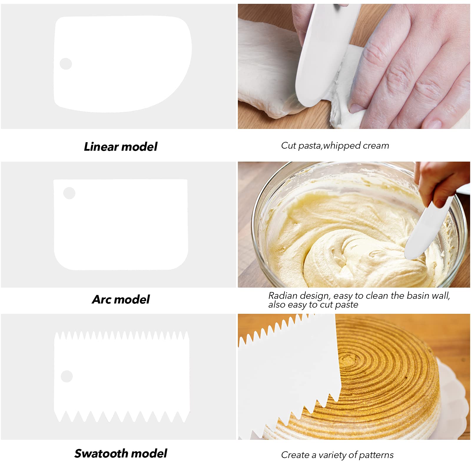 Raspador sierra Jzszera para detalles decorativos en pasteles