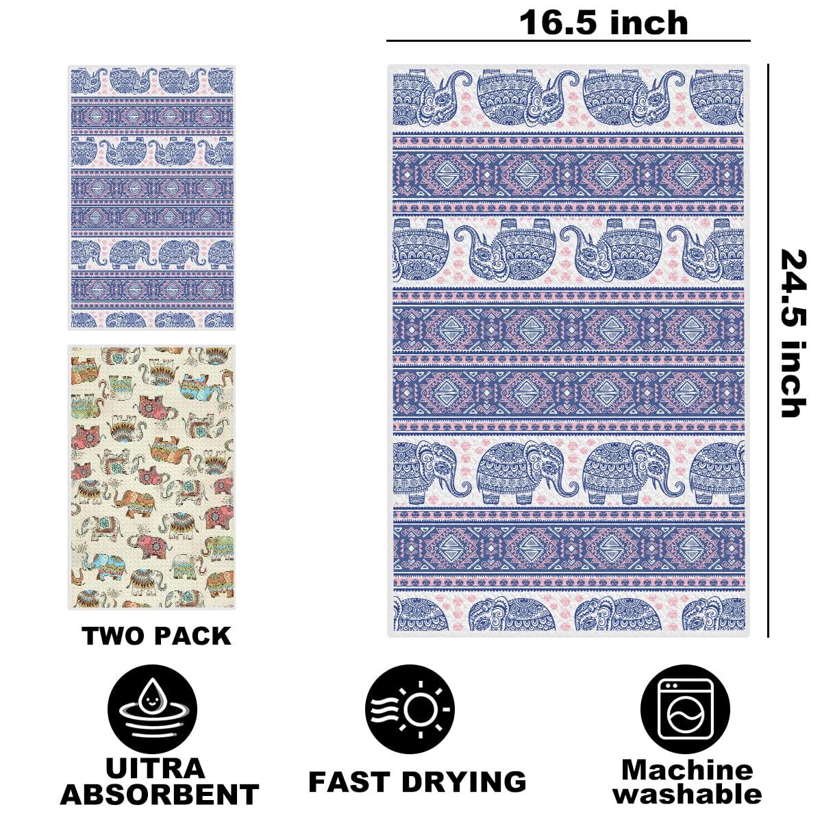 Diseño elefante adorable de Jztco para limpieza de superficies y tazas