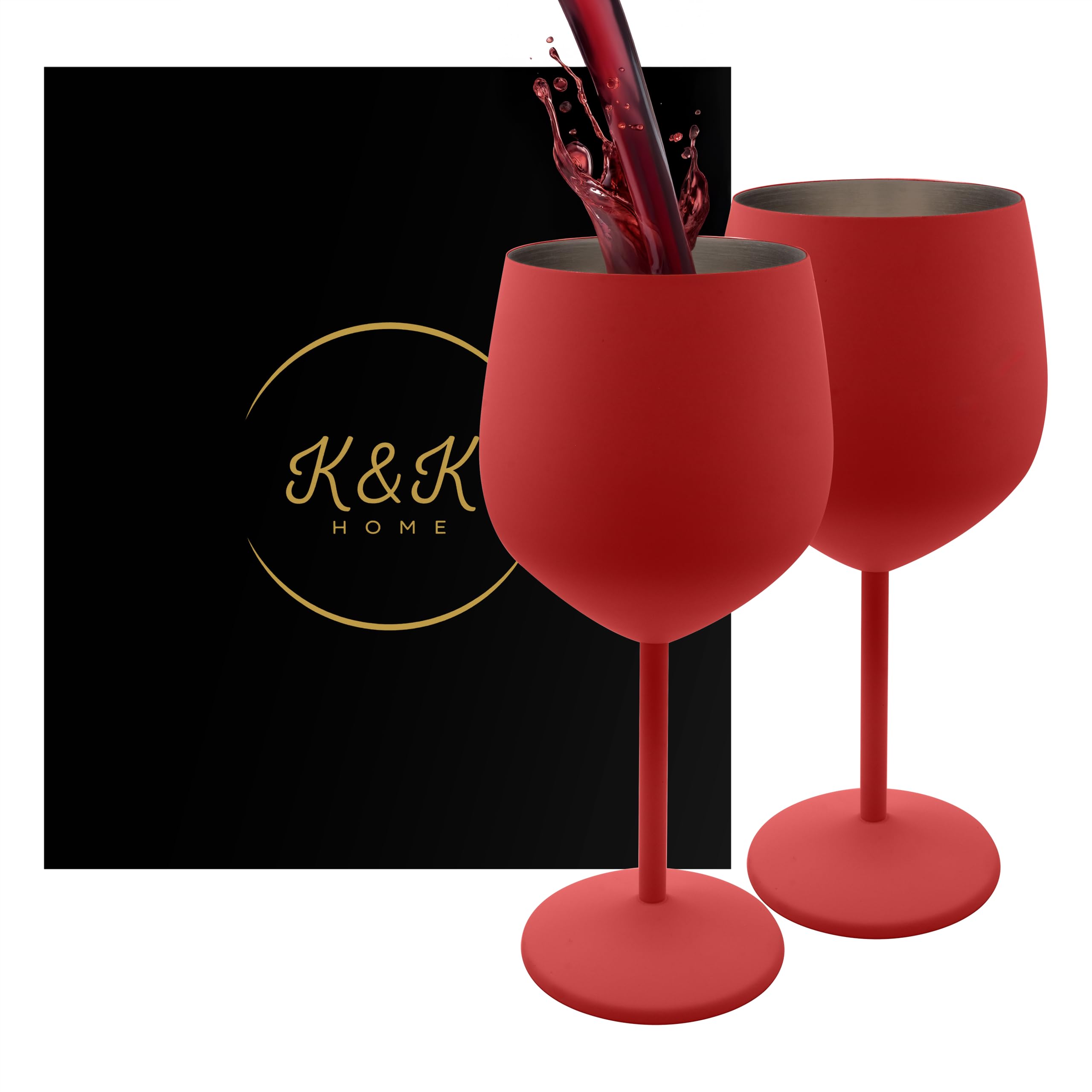 Copas irrompibles K&K Home, fáciles de limpiar, aptas para lavavajillas.