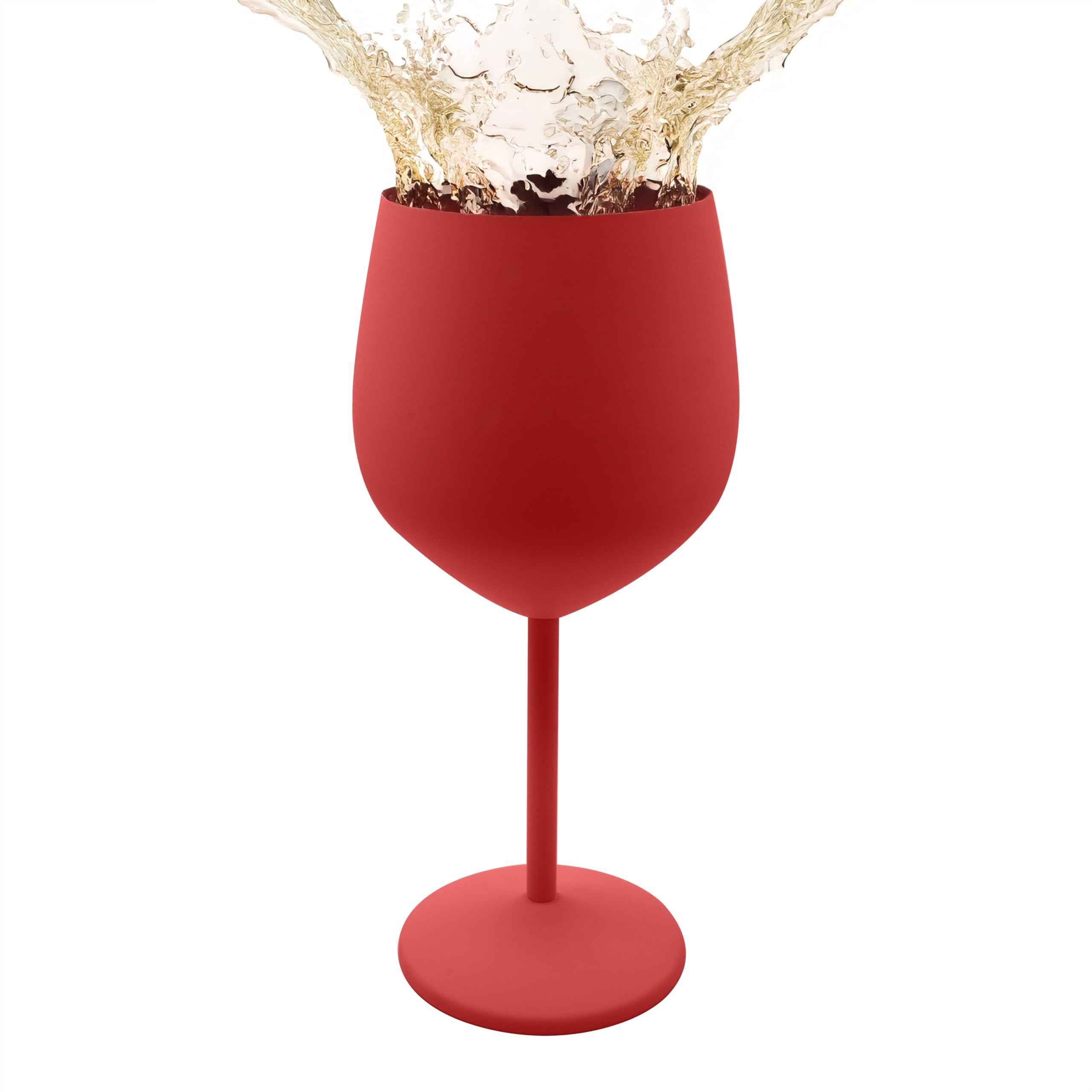 Vaso rojo K&K Home, diseño moderno, perfecto para bodas y fiestas.