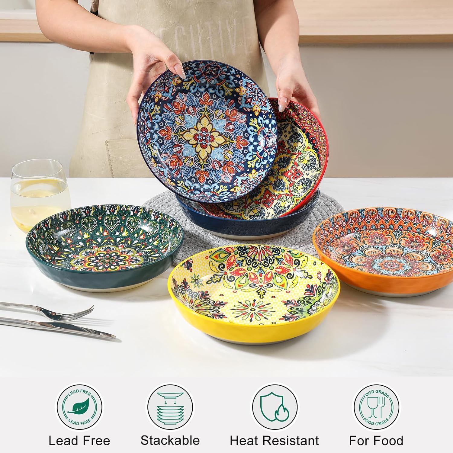 KitchenTour: cuenco amplio para pasta con presentación generosa.