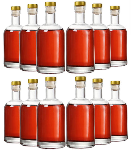 Kaachli botellas vidrio claro 200 ml frente, fácil agarre