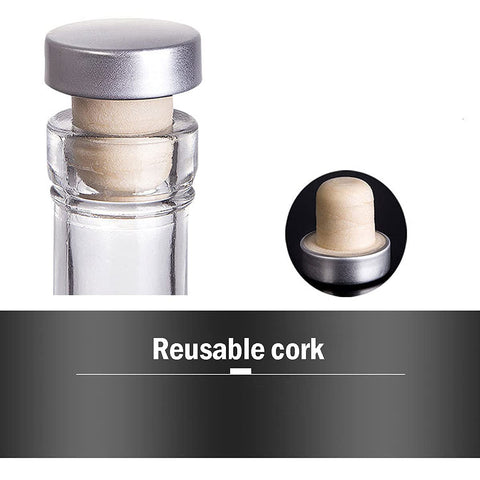 Tapon de corcho Kaachli para sellar botellas de vidrio y frescura.